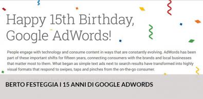 Google AdWords Feiert Heute Seinen 15. Geburstag