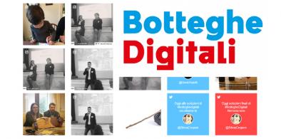 Filippo Berto trifft die Finalisten von Botteghe Digitali