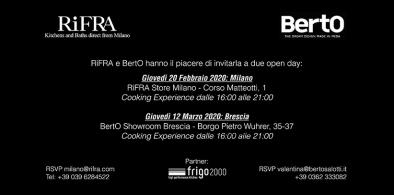 BertO & RiFRA: Open day in Milan