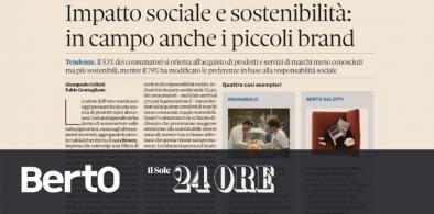 BertO auf Il Sole 24 Ore: beispielhafter Fall sozialer Verantwortung
