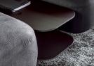 Moderne Sofa Iggy aus Leder Lust mit Konsole - BertO
